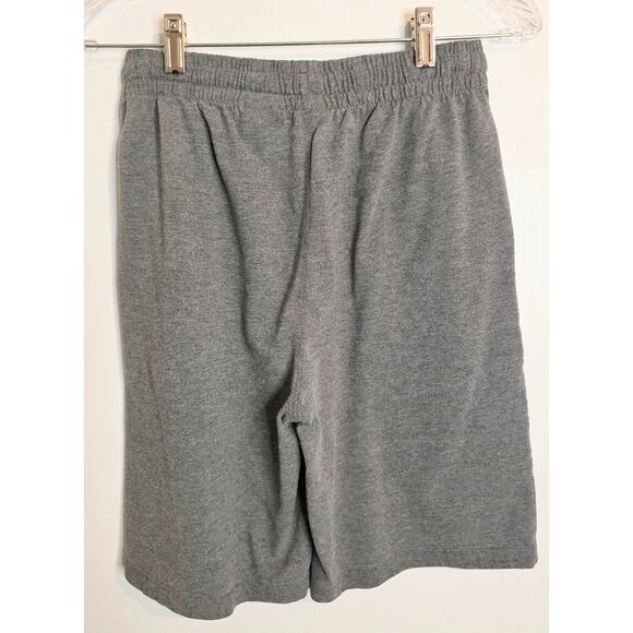 PUMA Cotton Blend Athletic Shorts Gray Red Elastic Drawstring Waist (14/16) Lg - Picture 2 of 6